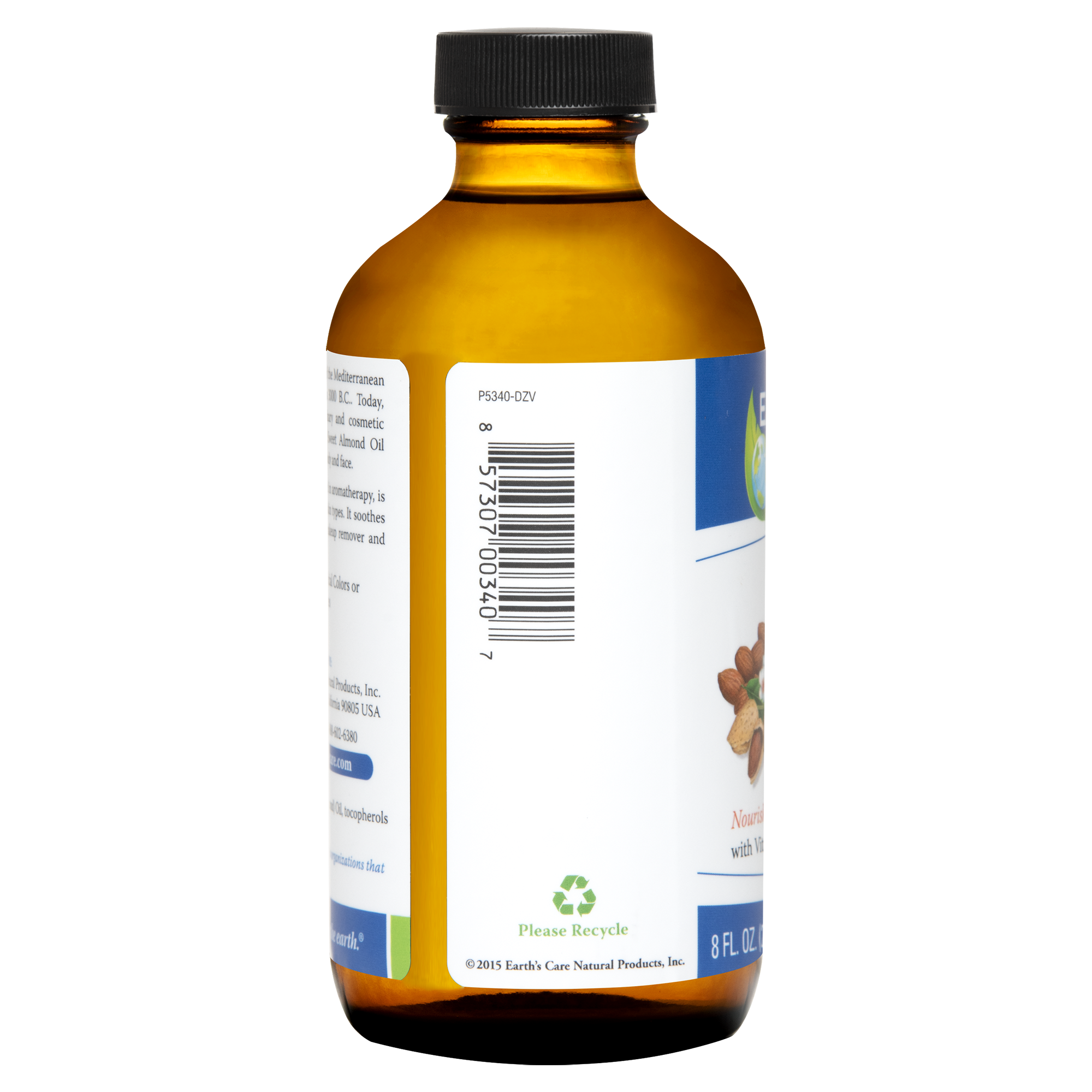 Earth's Care® Aceite de Almendras Dulces Prensado con Expulsor 8 FL OZ (236 mL)