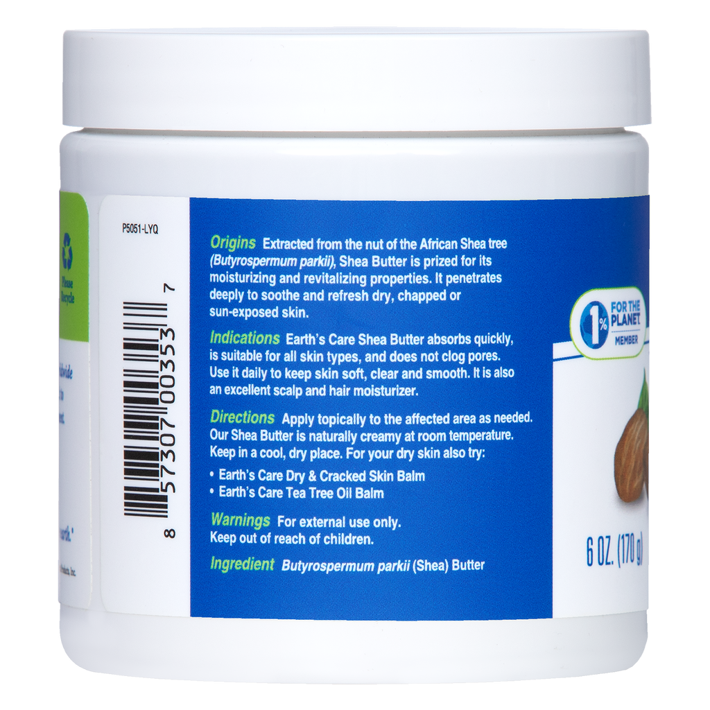 Earth's Care® Manteca de Karité 6 OZ (170 g)