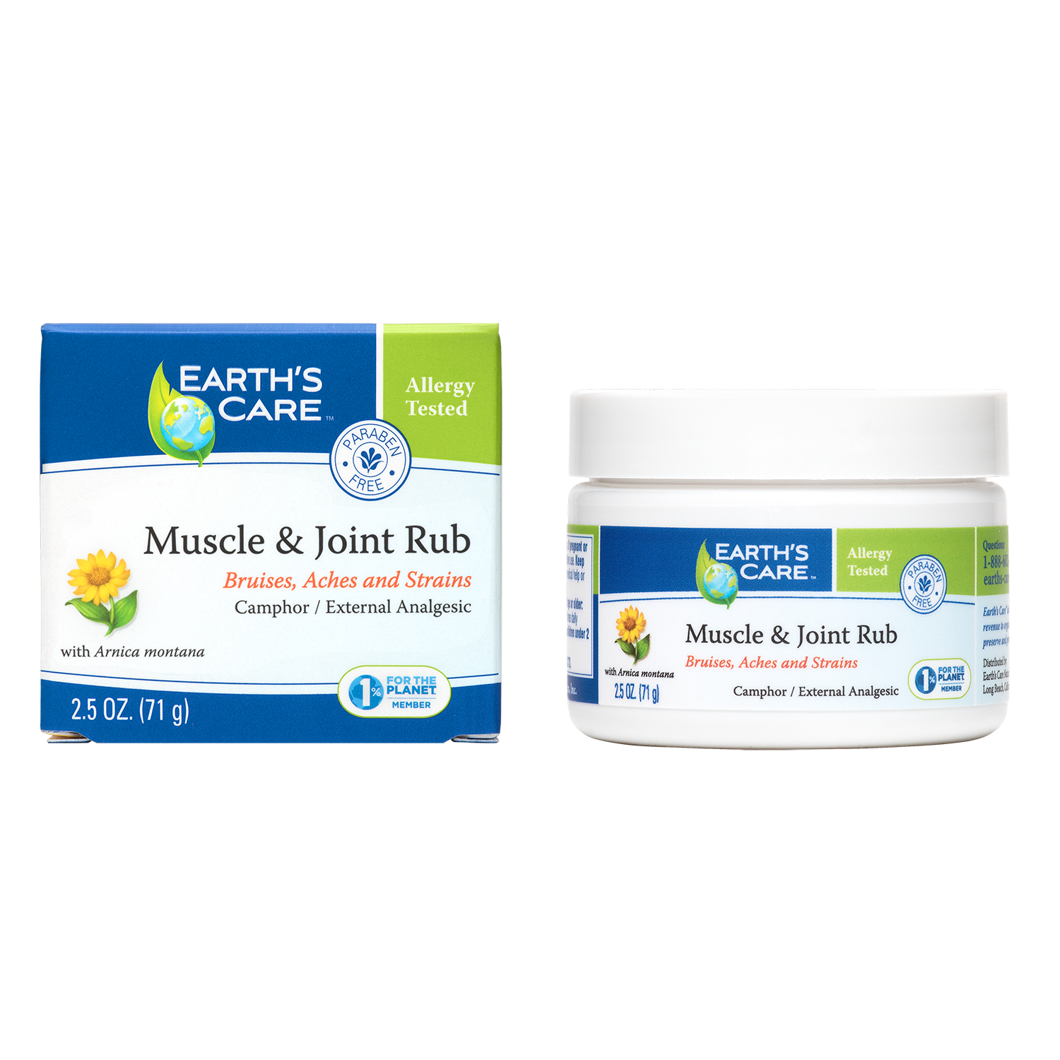 Earth's Care® Bálsamo Muscular y Articular 2.5 OZ (71 g)