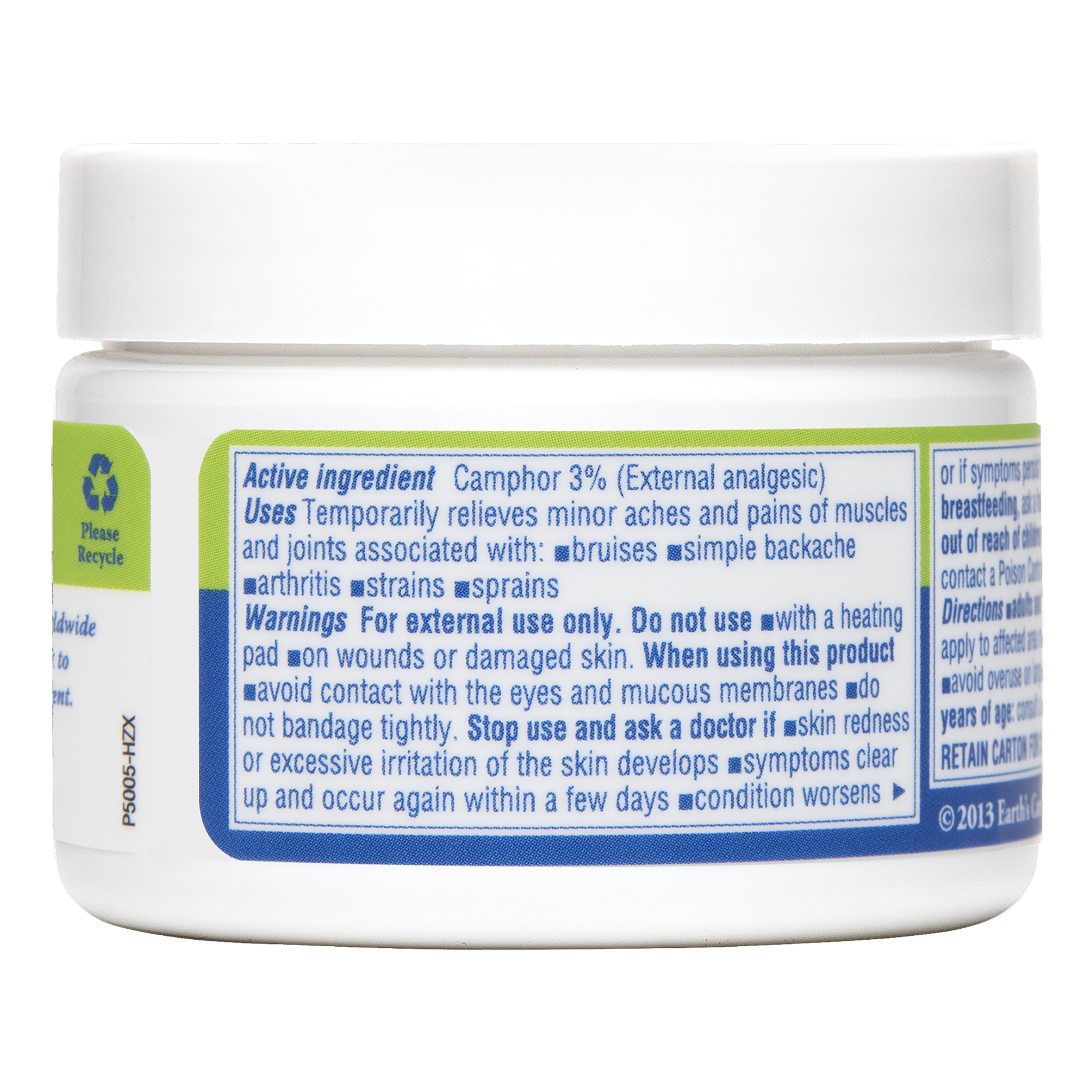 Earth's Care® Bálsamo Muscular y Articular 2.5 OZ (71 g)