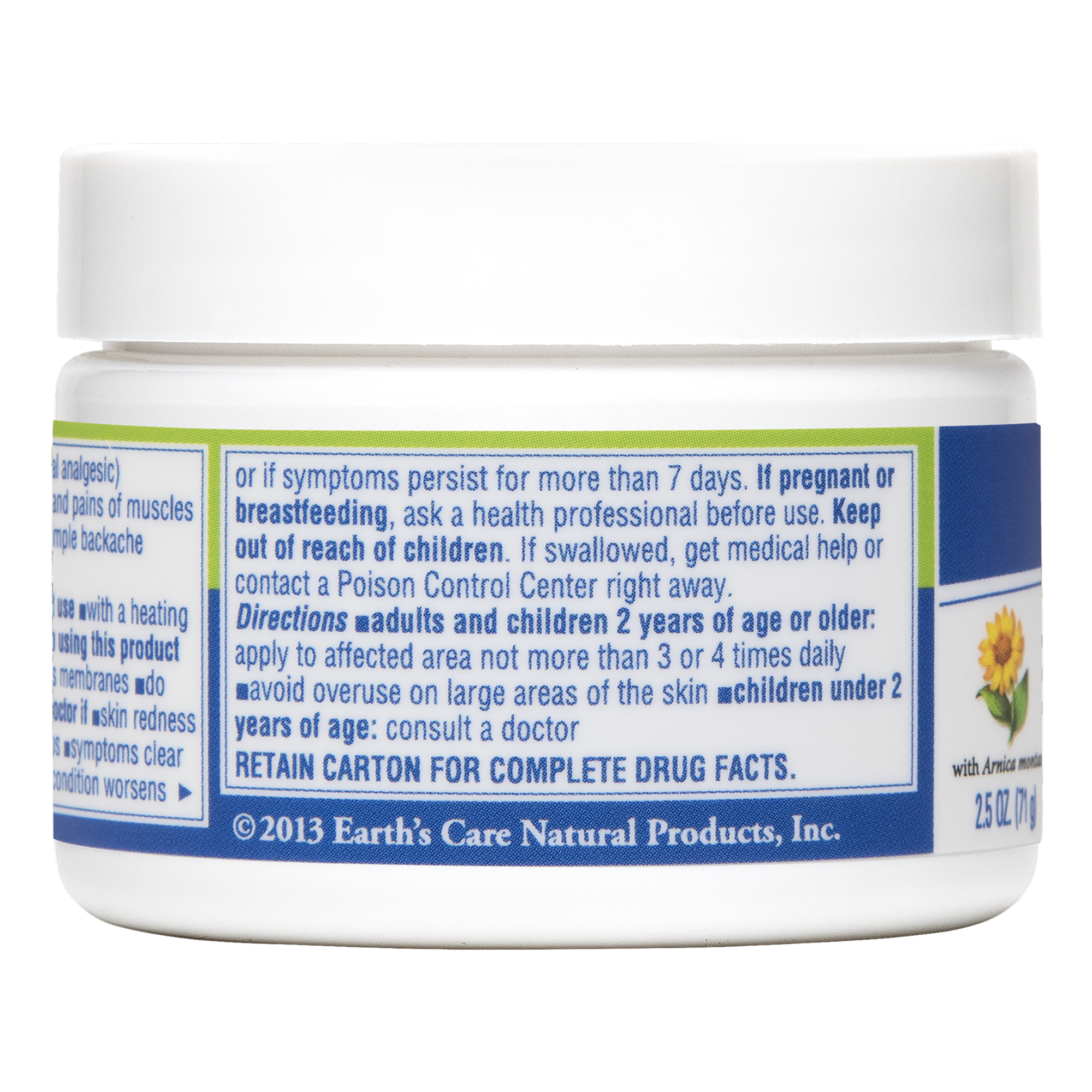 Earth's Care® Bálsamo Muscular y Articular 2.5 OZ (71 g)
