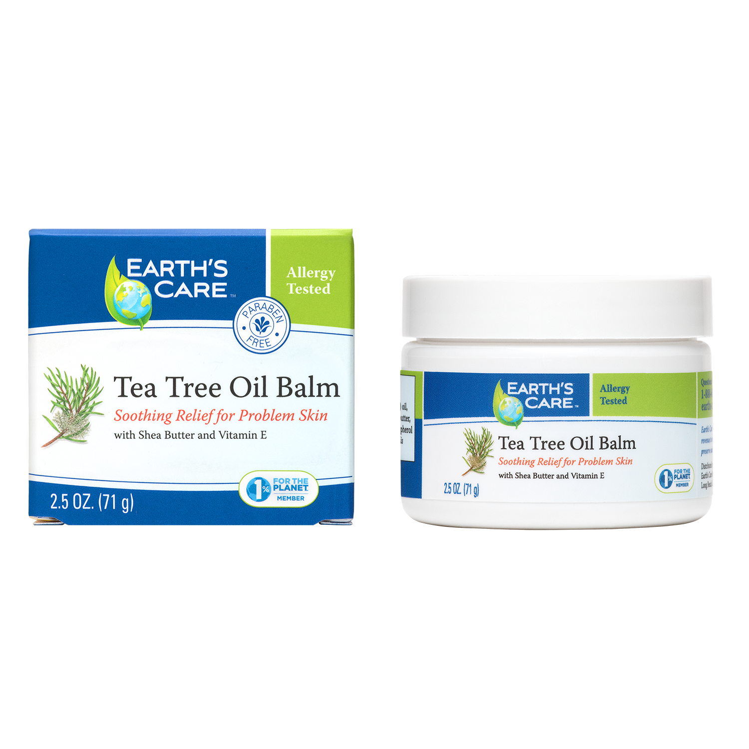 Earth's Care® Bálsamo de Aceite de Árbol de Té 2.5 OZ. (71 g)