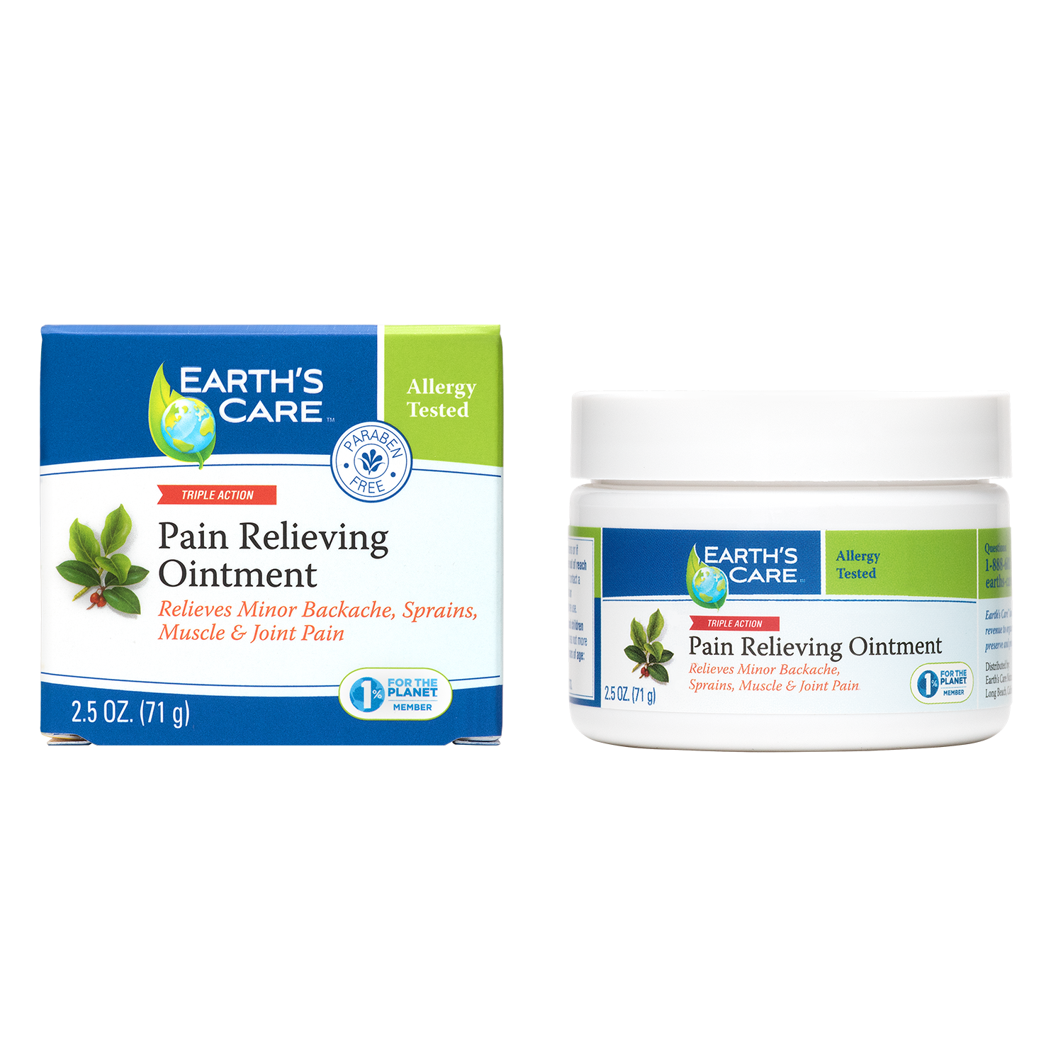 Earth's Care® Ungüento para el alivio del dolor 2.5 OZ (71 g)