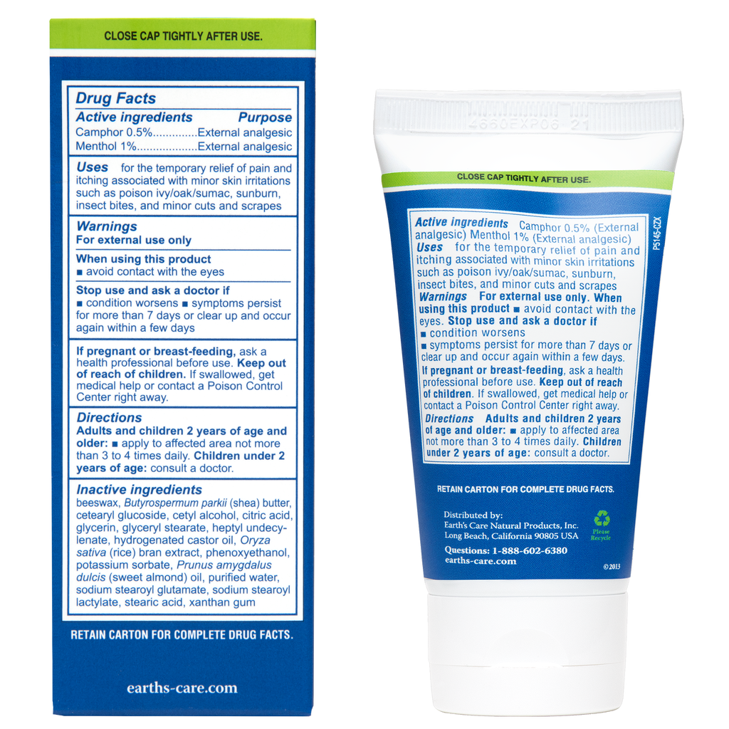 Earth's Care® Crema contra la Picazón 2.4 OZ (68 g)