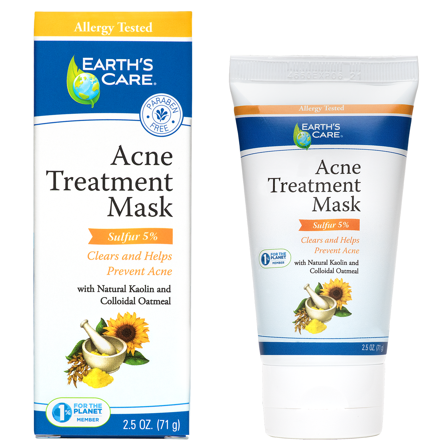 Earth's Care® Mascarilla para el acné 5% Azufre 2.5 OZ (71 g)