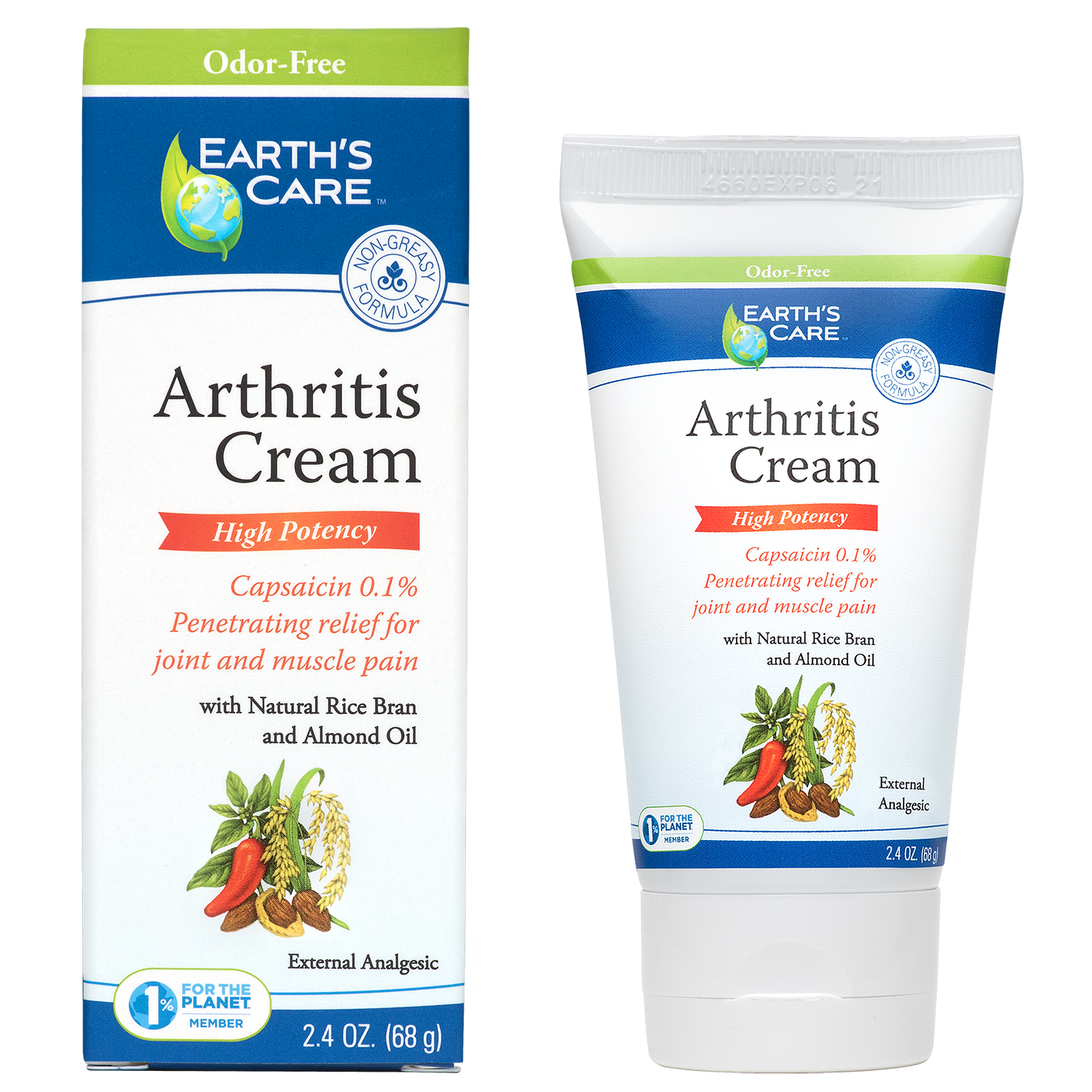 Earth's Care® Crema para la Artritis 2.4 OZ (68 g)