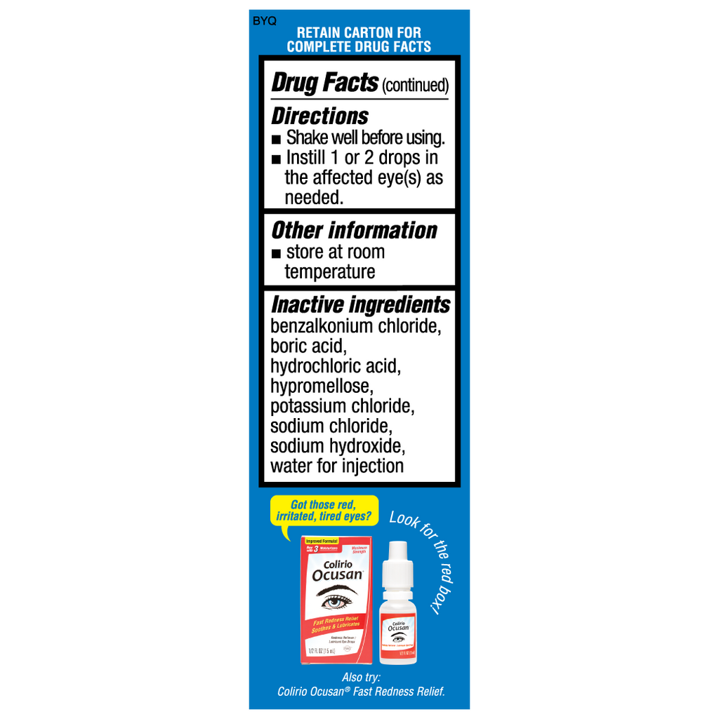 Ocusan® Gotas lubricantes para ojos secos 0.5 FL OZ (15 mL)