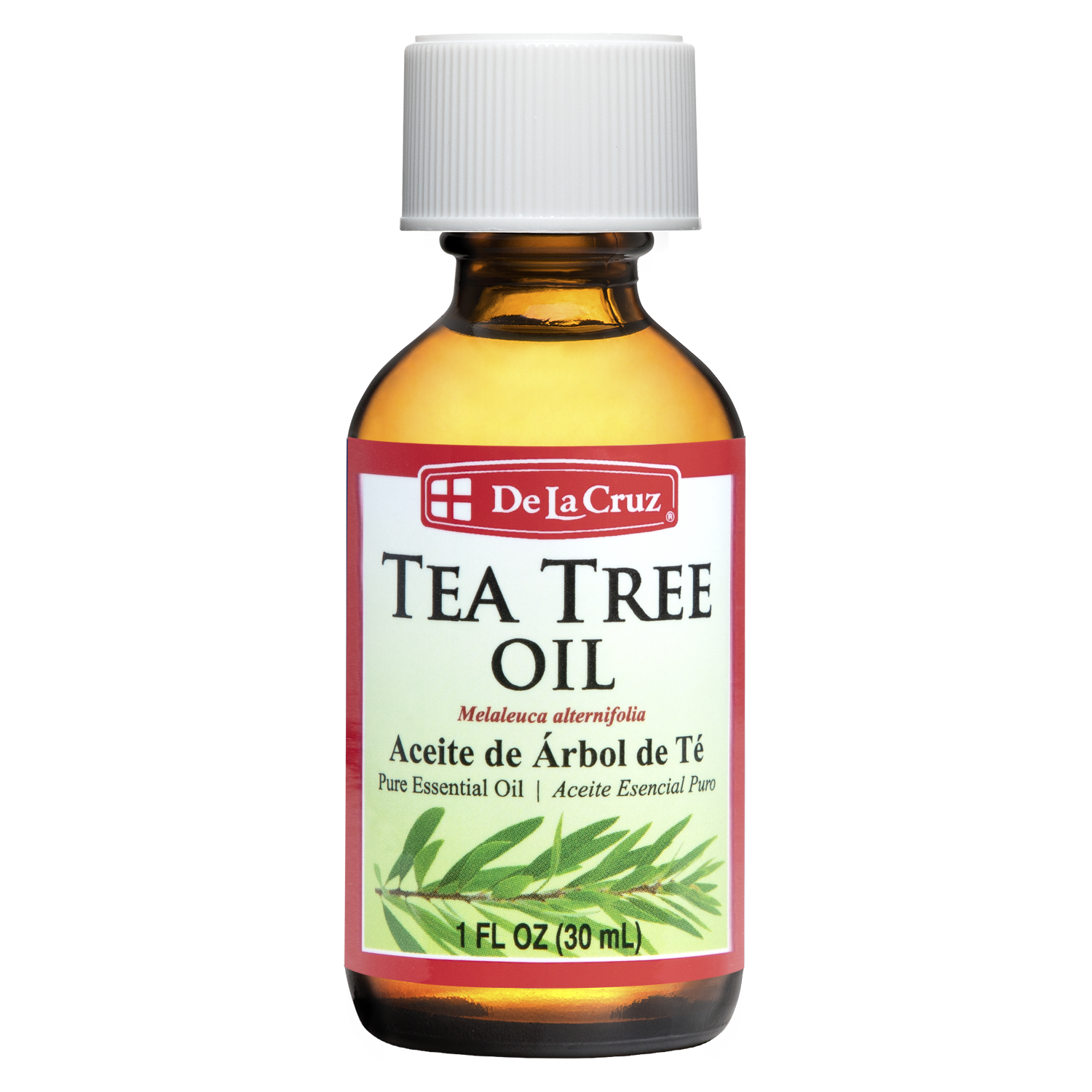 De La Cruz® Aceite Esencial de Árbol de Té Australiano 100% Puro 1 FL. OZ. (30 mL)