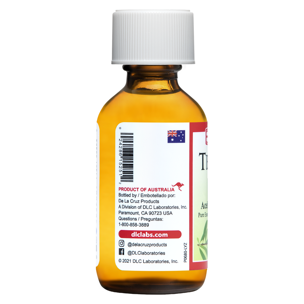 De La Cruz® Aceite Esencial de Árbol de Té Australiano 100% Puro 1 FL. OZ. (30 mL)