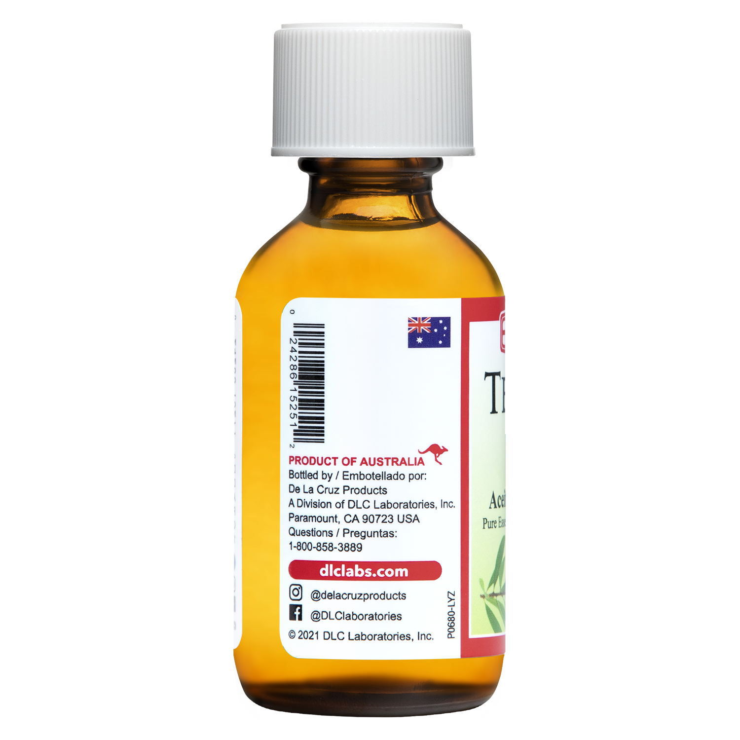 De La Cruz® Aceite Esencial de Árbol de Té Australiano 100% Puro 1 FL. OZ. (30 mL)