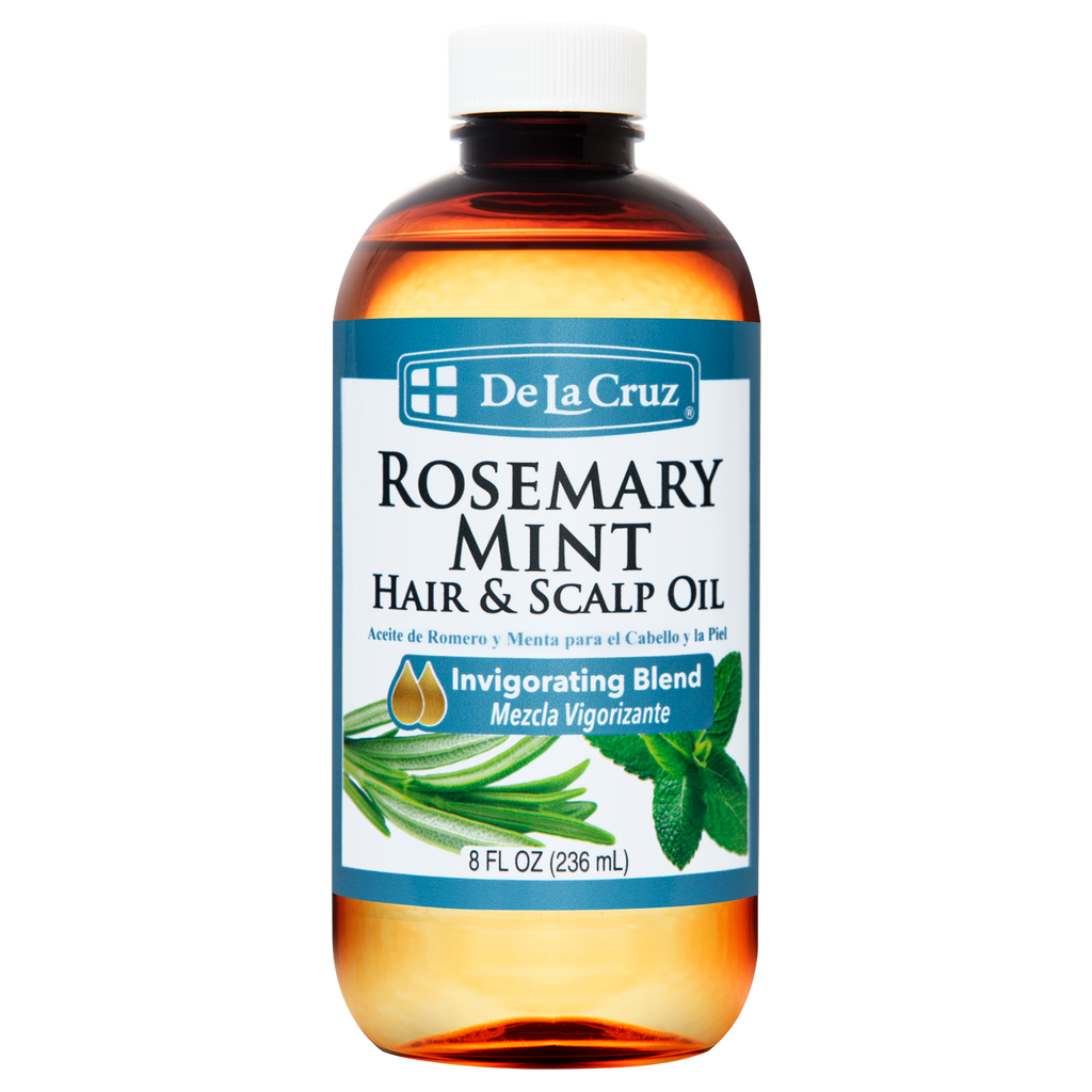 De La Cruz® Mezcla de Aceite de Romero y Menta para Cabello y Cuero Cabelludo 8 FL. OZ. (236 mL)