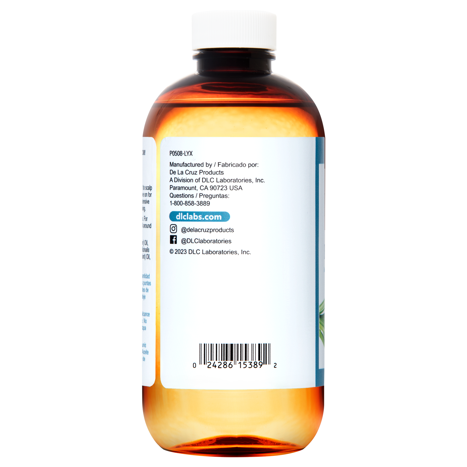 De La Cruz® Mezcla de Aceite de Romero y Menta para Cabello y Cuero Cabelludo 8 FL. OZ. (236 mL)