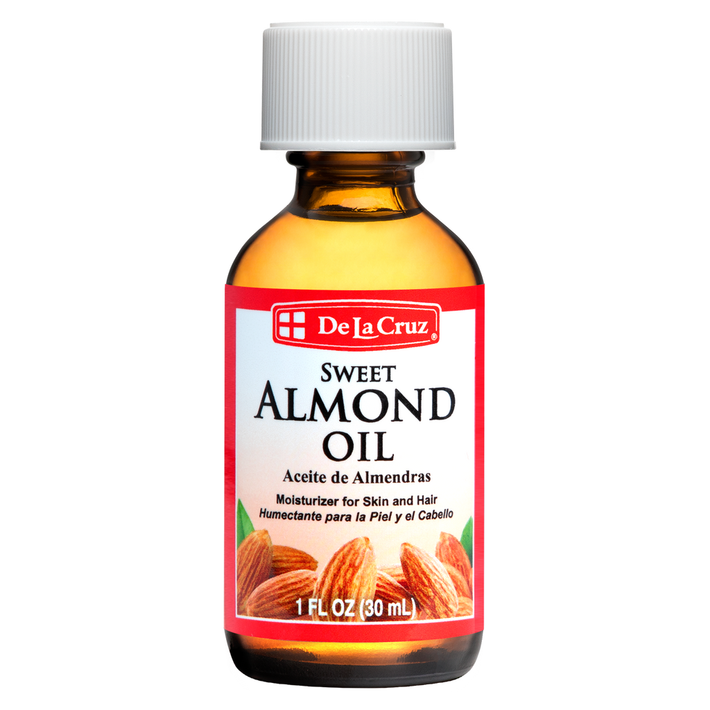 Aceite de Almendras Dulces Prensado por Expulsor De La Cruz® 1 FL. OZ. (30mL)