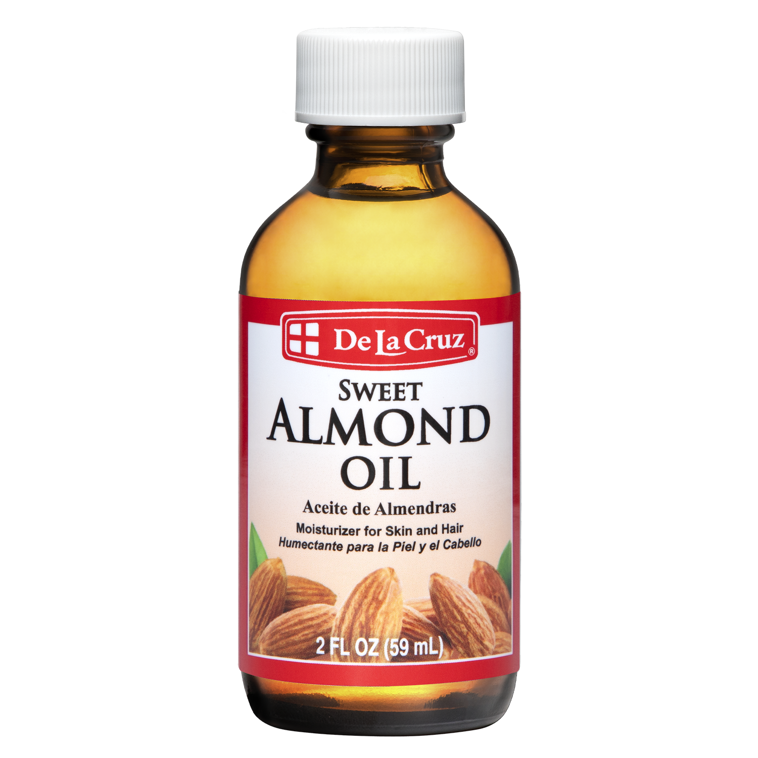 De La Cruz® Expeller-Pressed Sweet Almond Oil 2 FL. OZ. (59 mL)