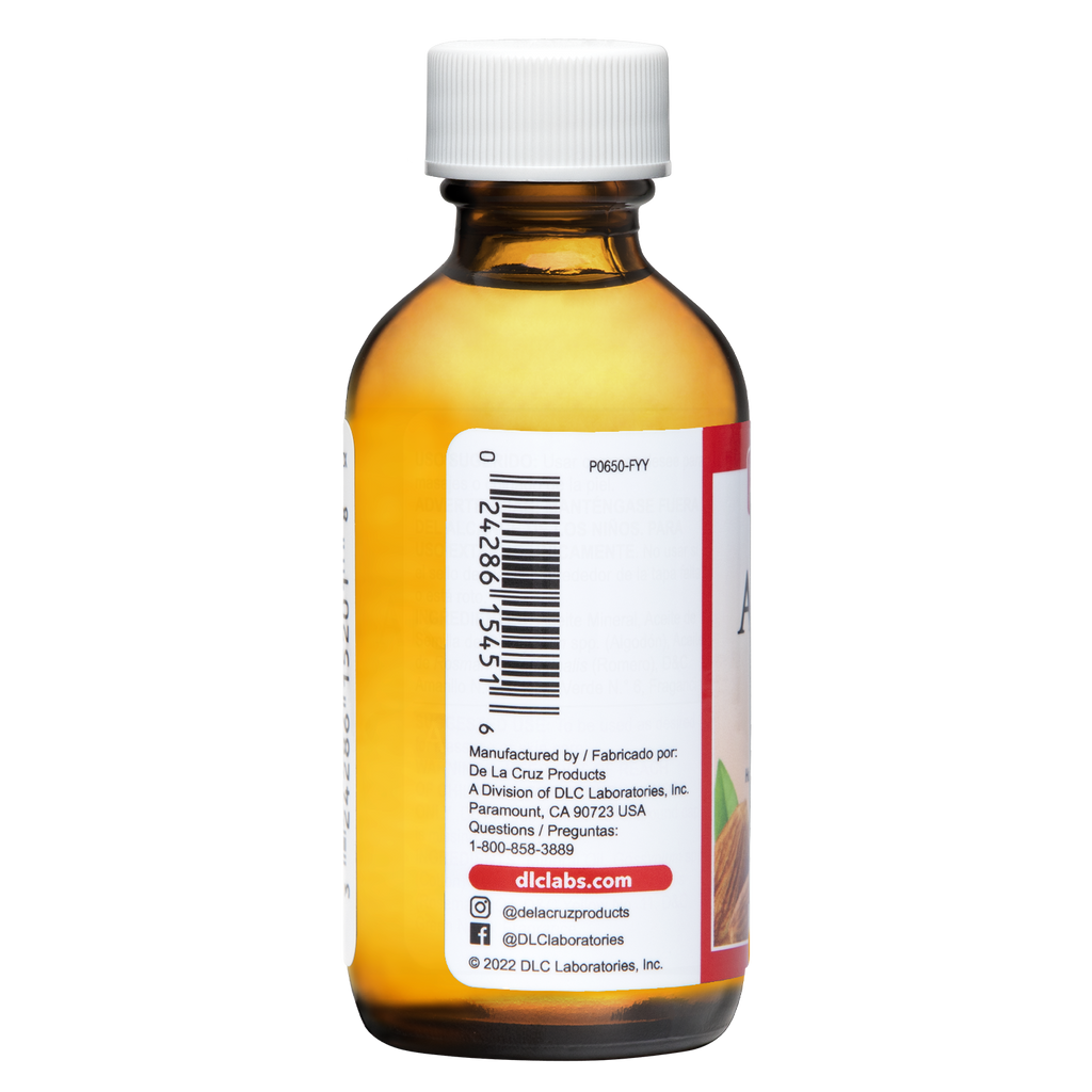 De La Cruz® Aceite de Almendras Dulces Prensado por Expulsión 2 FL. OZ. (59 mL)