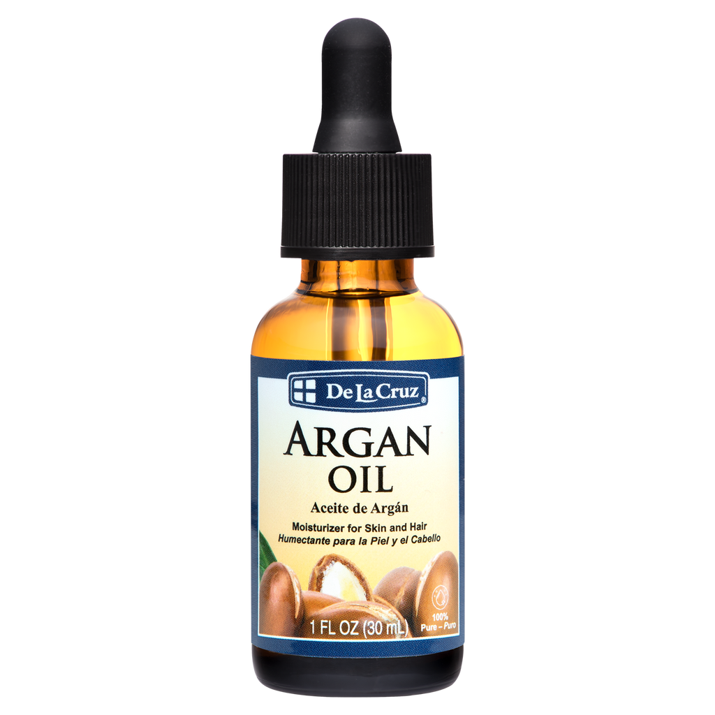 De La Cruz® Aceite de Argán Virgen Marroquí 100% Puro sin Refinar Prensado en Frío 1 FL. OZ. (30 mL)