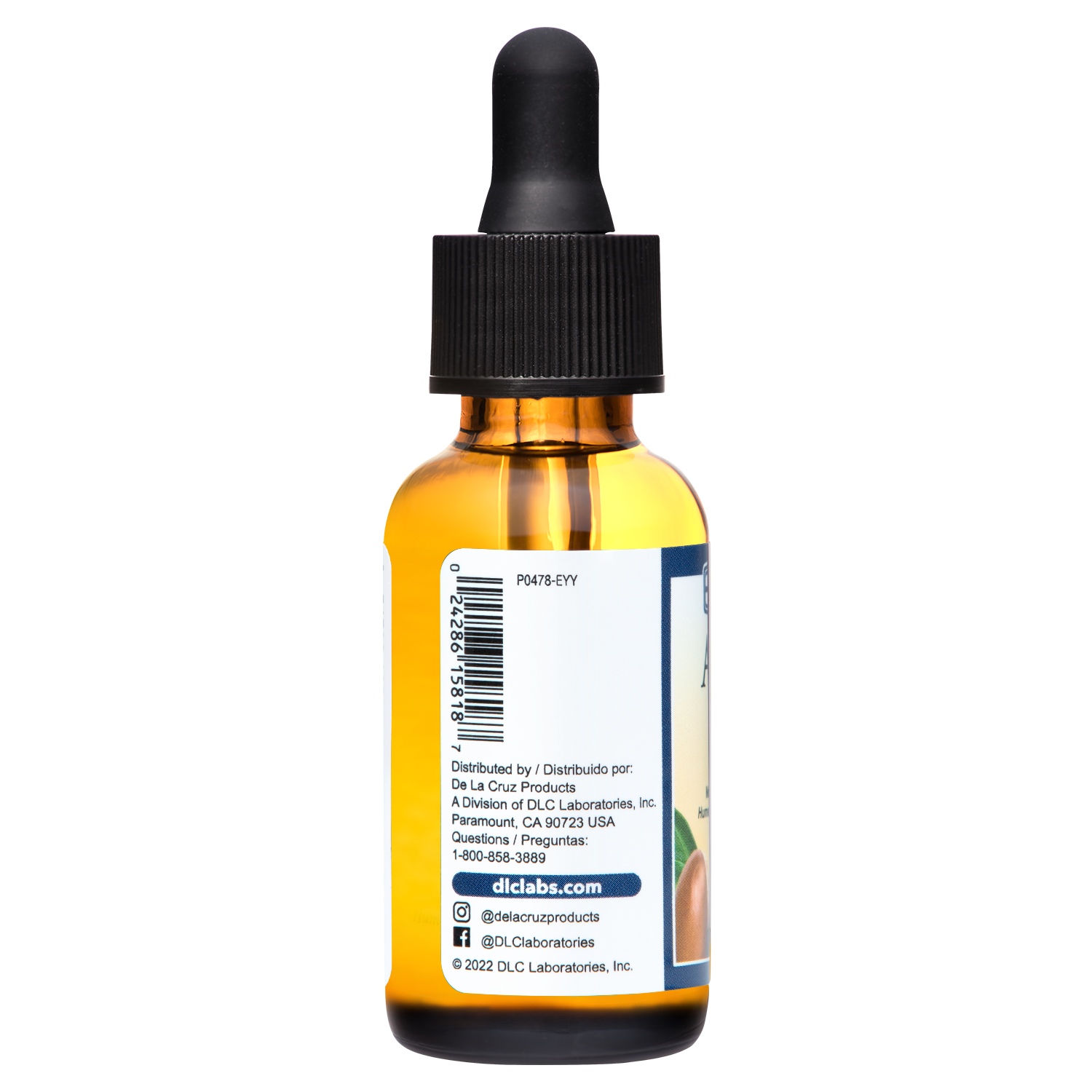 De La Cruz® Aceite de Argán Virgen Marroquí 100% Puro sin Refinar Prensado en Frío 1 FL. OZ. (30 mL)