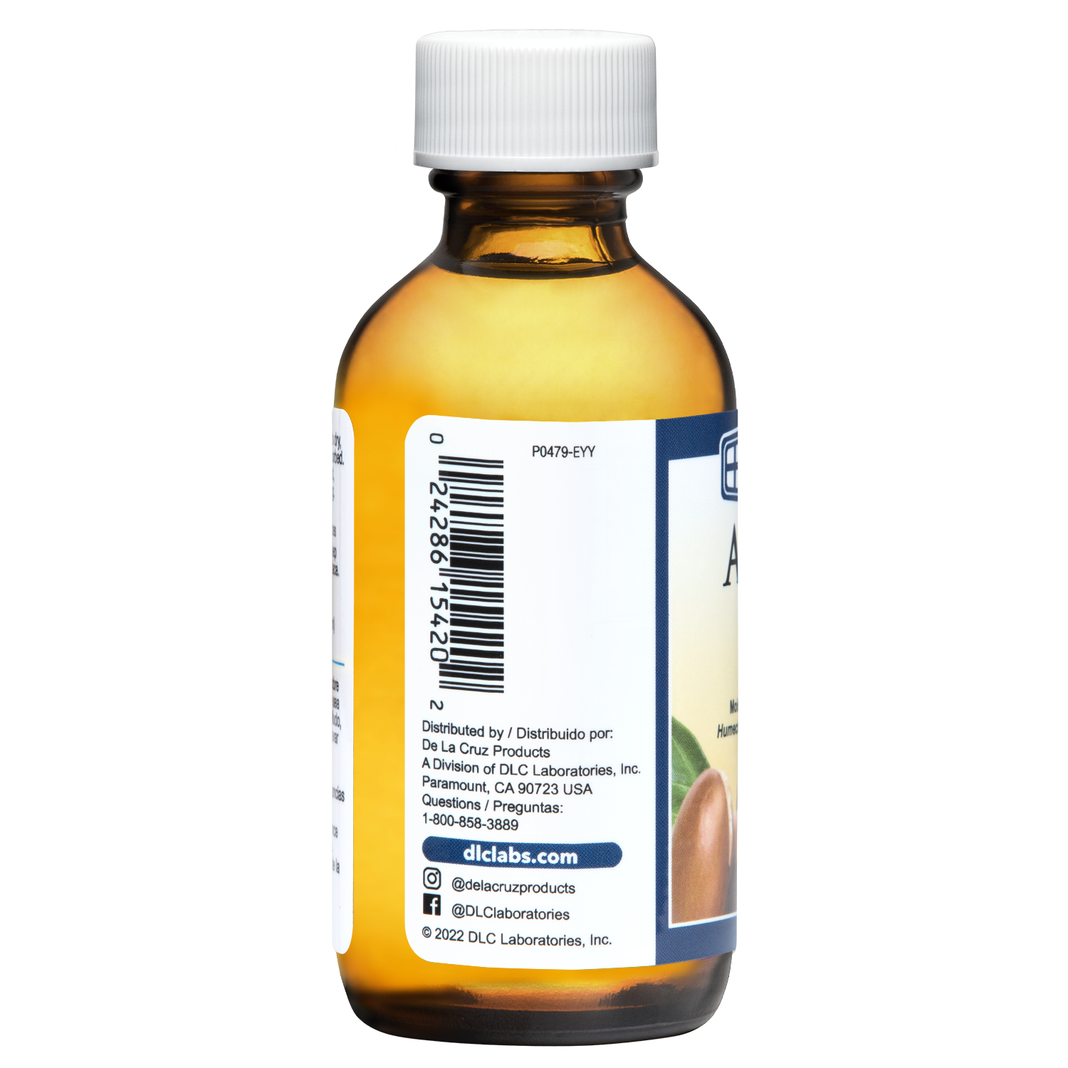 Aceite de Argán Virgen Marroquí 100% Puro Sin Refinar Prensado en Frío De La Cruz® 2 FL. OZ. (59 mL)