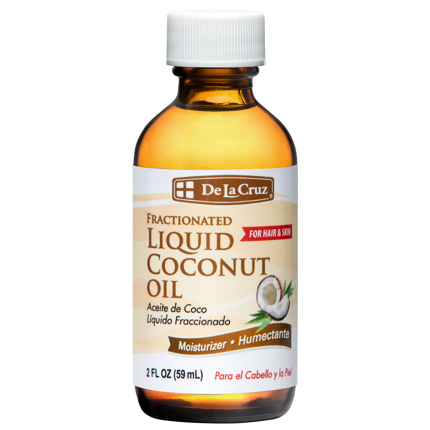 De La Cruz® Aceite de Coco Líquido Fraccionado 2 FL. OZ. (59ml)