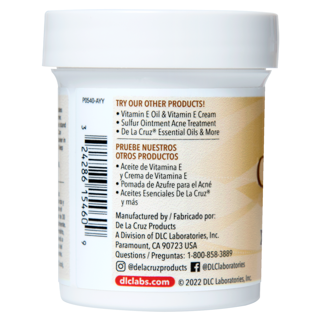 Aceite de Coco Prensado por Expulsión De La Cruz® 2.2 OZ. (62.5 g)
