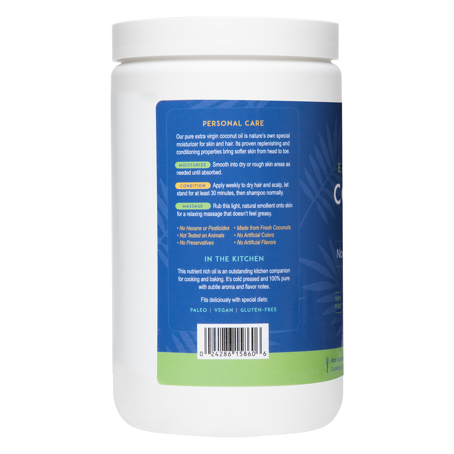 Aceite de Coco Extra Virgen De La Cruz® 30 FL. OZ. (824 g)