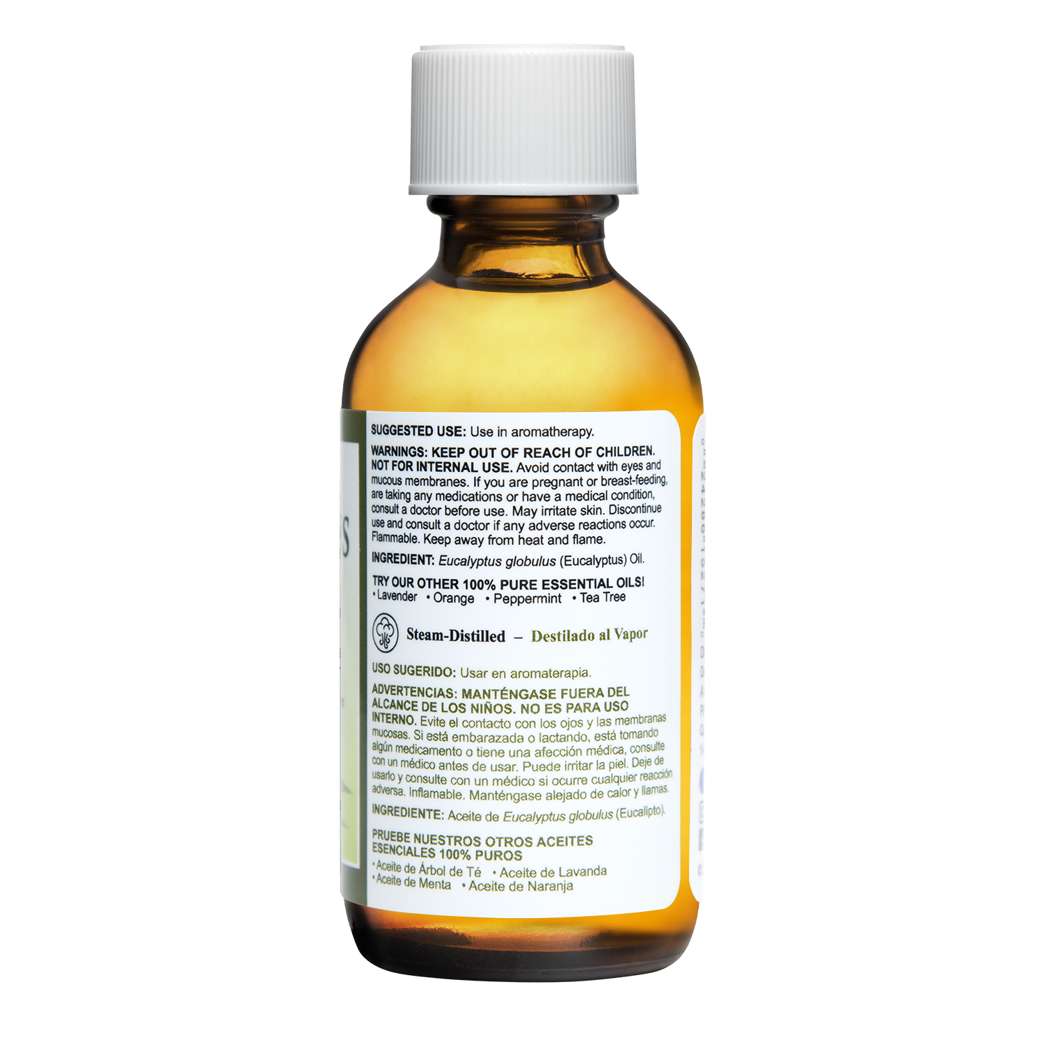 De La Cruz® Aceite Esencial de Eucalipto 100% Puro 2 FL. OZ. (59 mL)