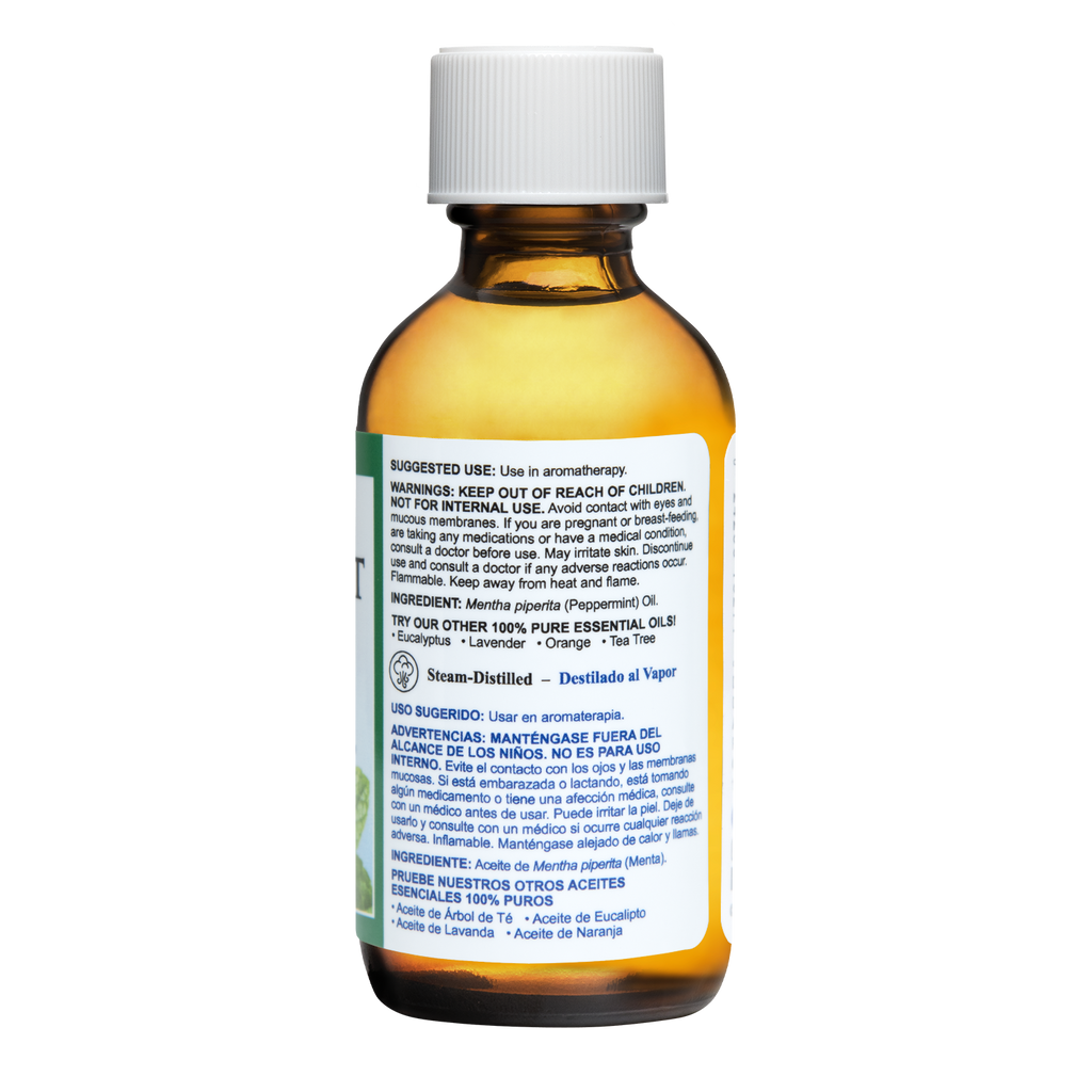 De La Cruz® Aceite Esencial 100% Puro de Menta Piperita 2 FL. OZ. (59 mL)