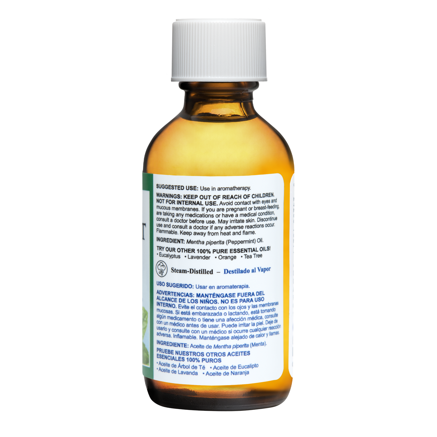 De La Cruz® Aceite Esencial 100% Puro de Menta Piperita 2 FL. OZ. (59 mL)