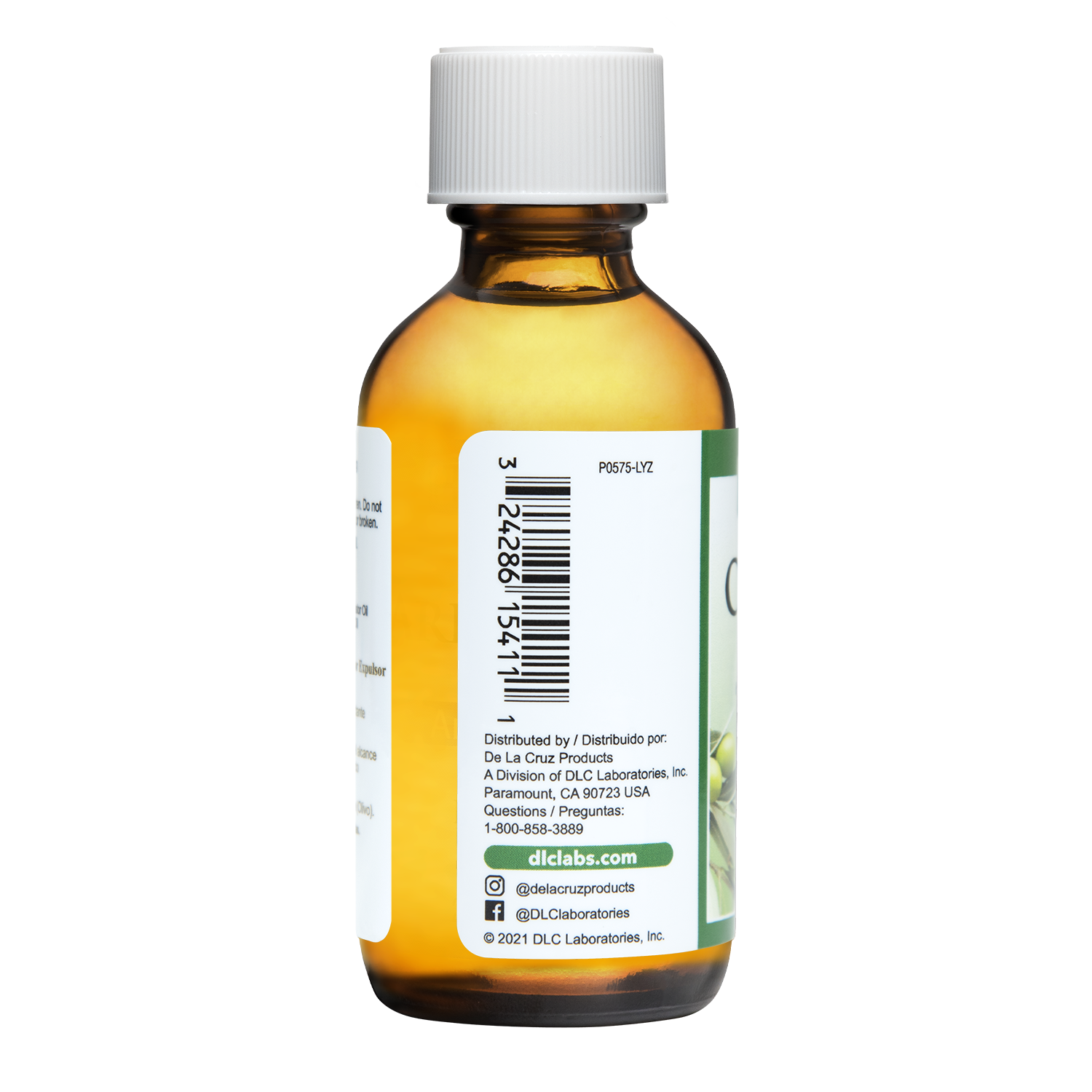 De La Cruz® Aceite de Oliva 100% Puro Prensado por Expulsor 2 FL. OZ. (59 mL)