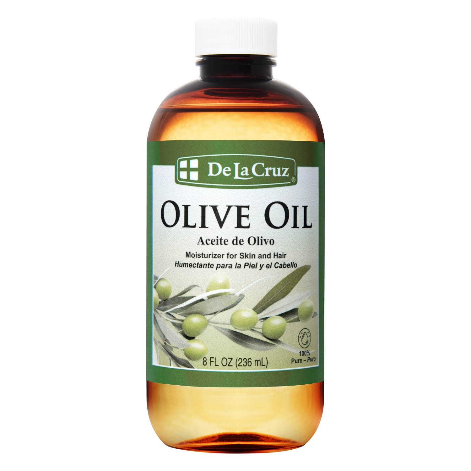 De La Cruz® 100% Pure Expeller-Pressed Olive Oil 8 FL. OZ. (236 mL)