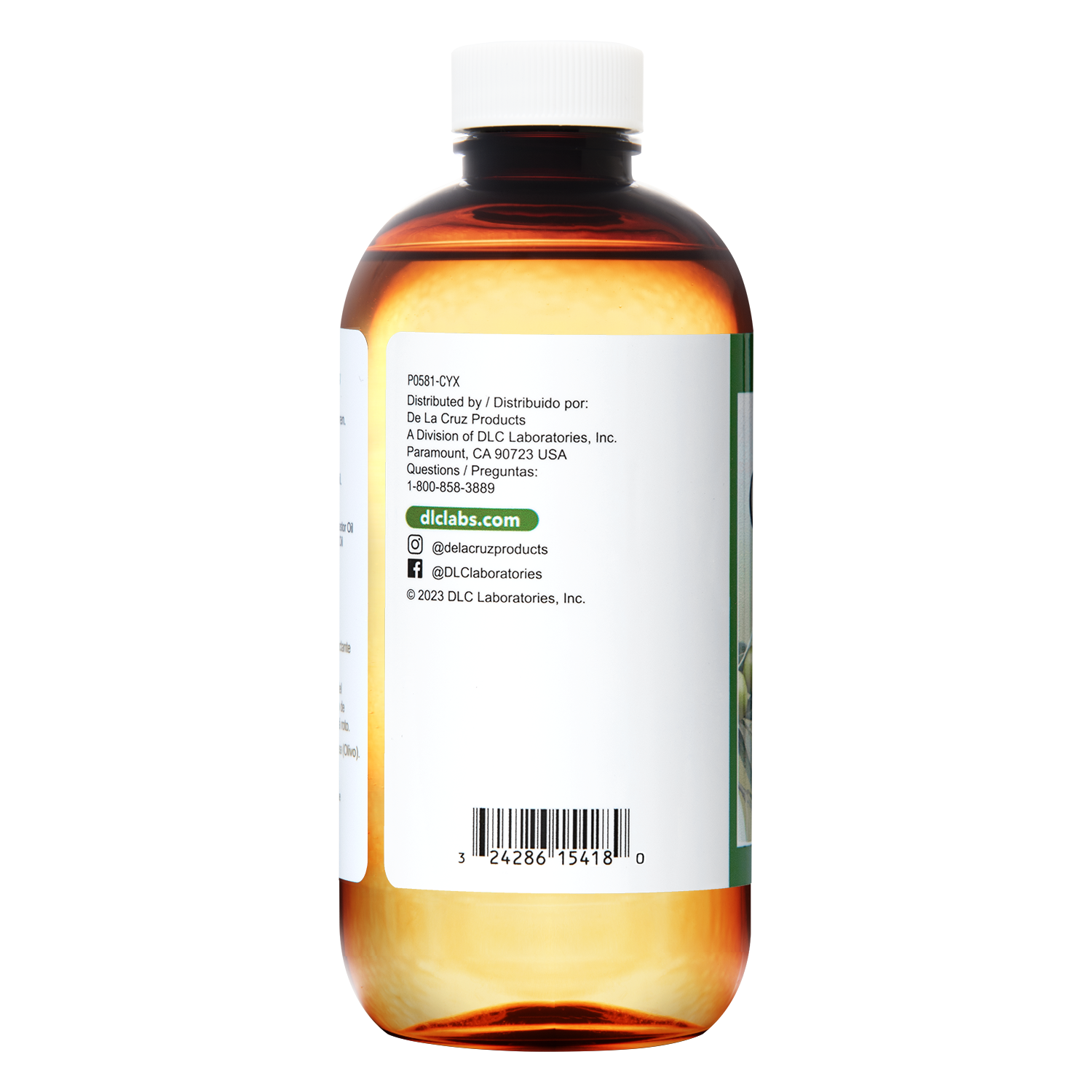 De La Cruz® Aceite de Oliva 100% Puro Prensado por Expulsor 8 FL. OZ. (236 mL)