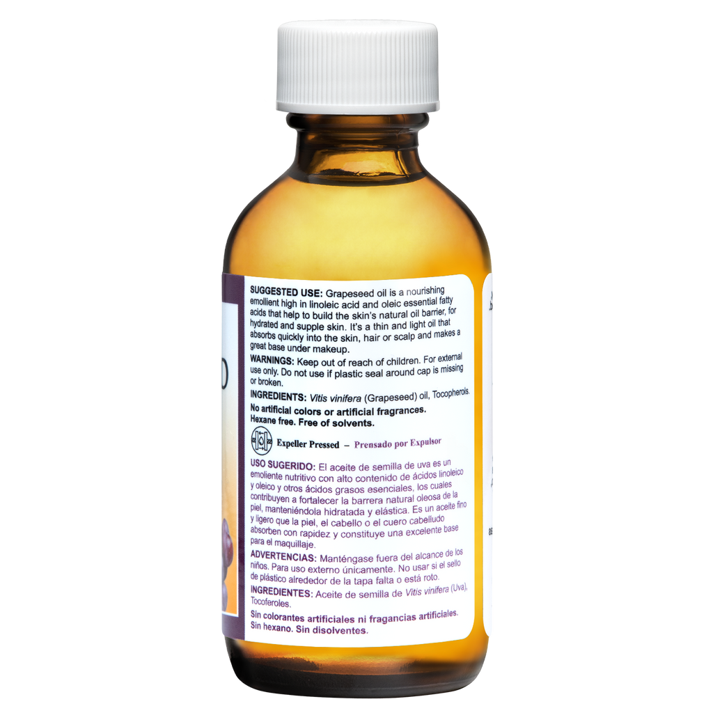 De La Cruz® Aceite de Semilla de Uva Prensado por Expulsión 2 FL. OZ. (59 mL)