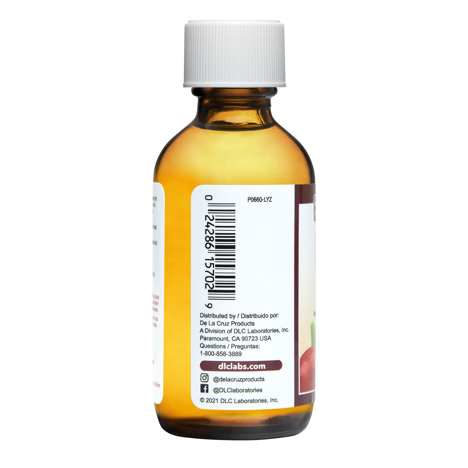 De La Cruz® Aceite de Jojoba Dorado 100% Puro, sin Refinar y Prensado en Frío 2 FL. OZ. (59 mL)