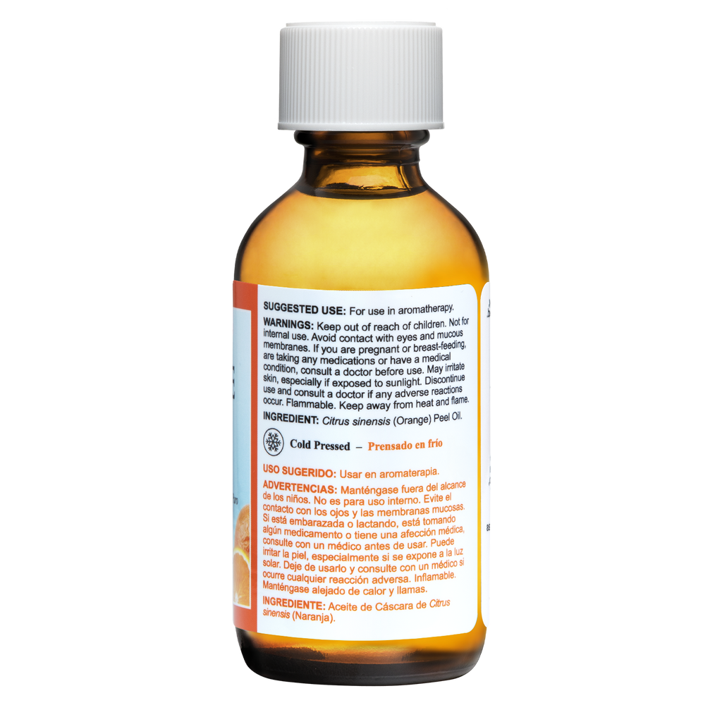 De La Cruz® Aceite Esencial de Naranja 100% Puro Prensado en Frío 2 FL. OZ. (59 ml)