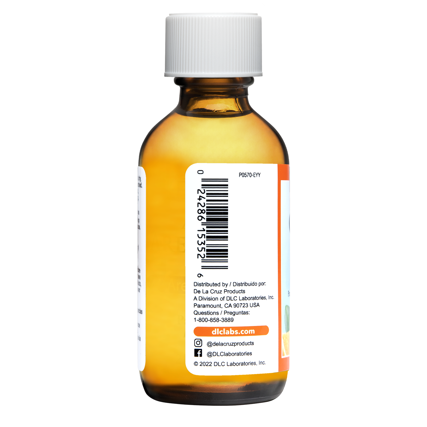 De La Cruz® Aceite Esencial de Naranja 100% Puro Prensado en Frío 2 FL. OZ. (59 ml)