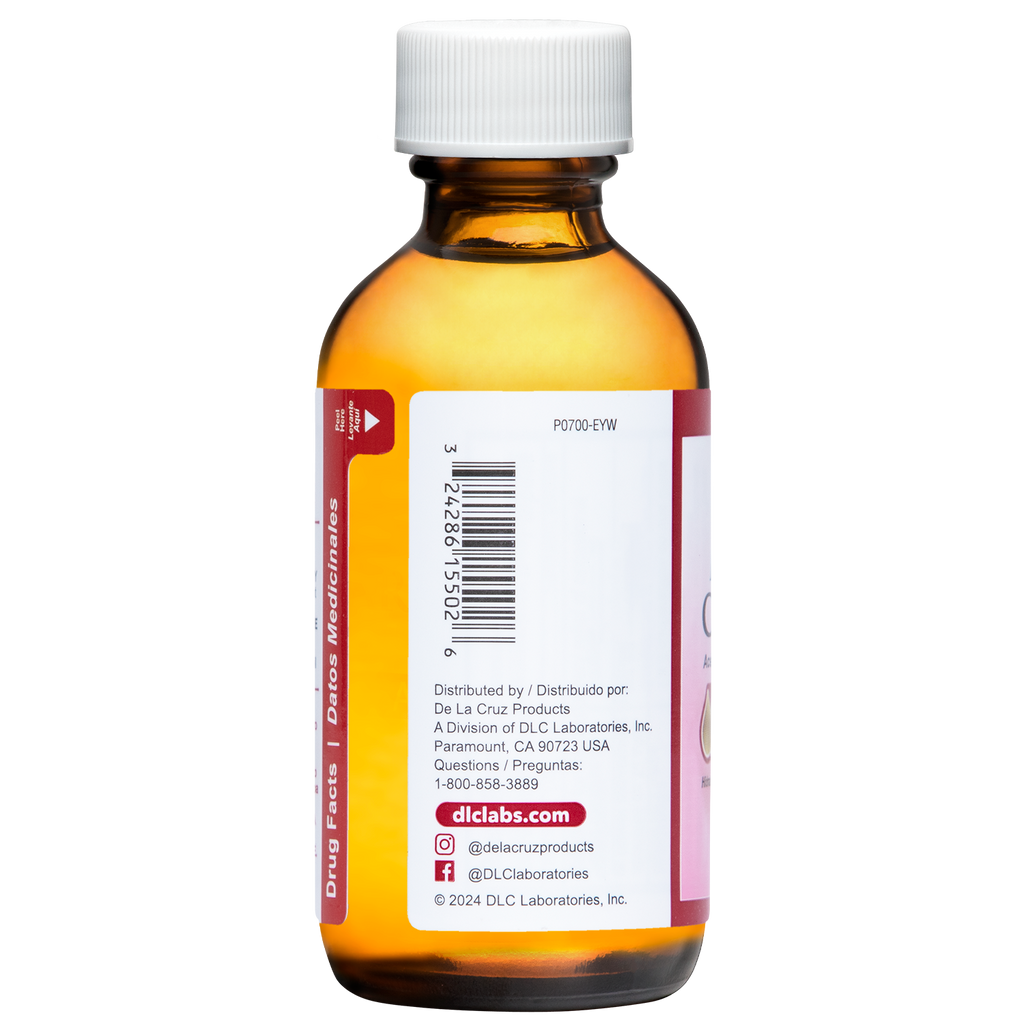 De La Cruz® Aceite de ricino 100% puro prensado por expulsor, grado USP 2 FL. OZ. (59 ml)