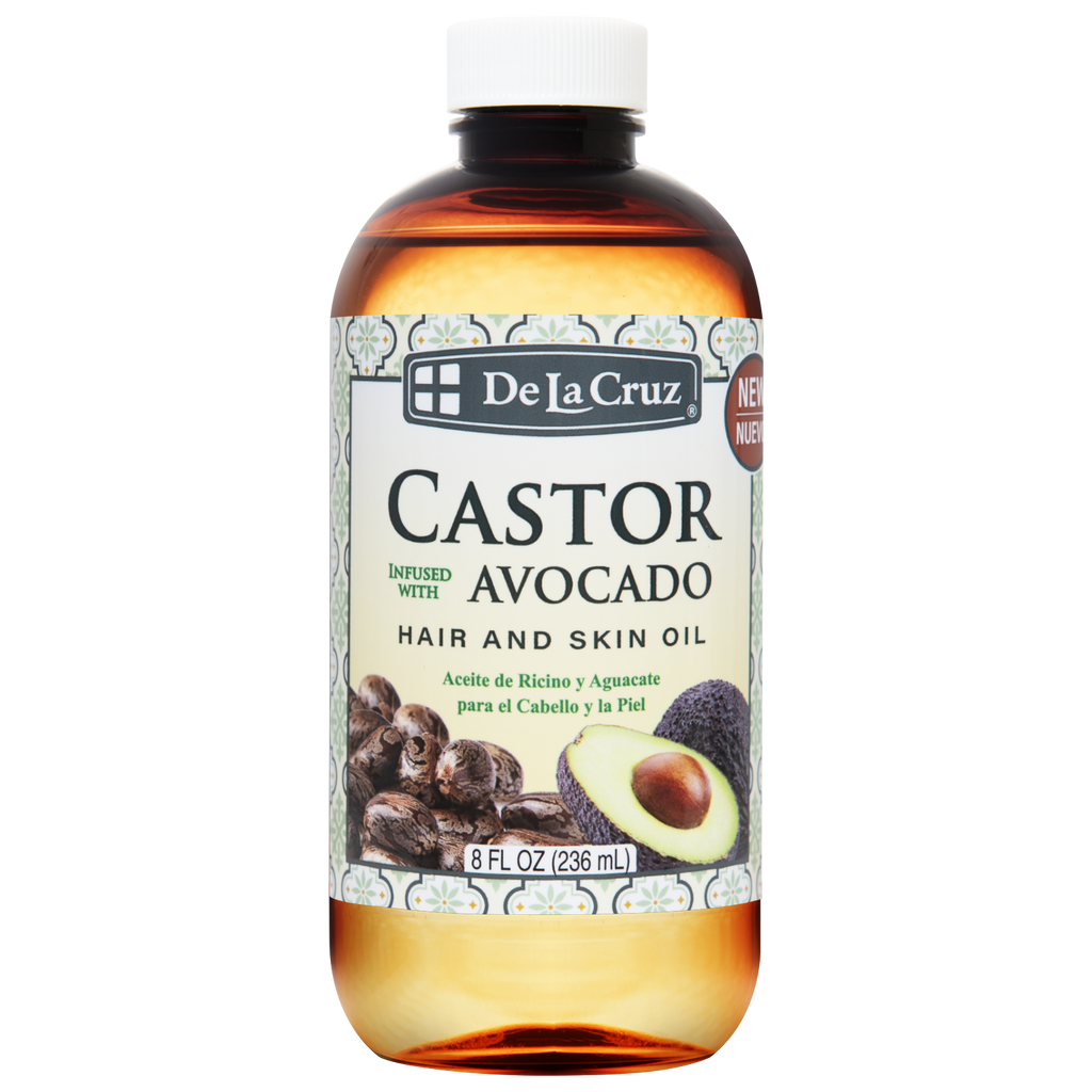 Aceite para Cabello y Piel De La Cruz® de Ricino con Aguacate 8 FL. OZ. (236 mL)