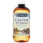 Aceite para cabello y piel De La Cruz® de ricino con argán 8 FL. OZ. (236 mL)
