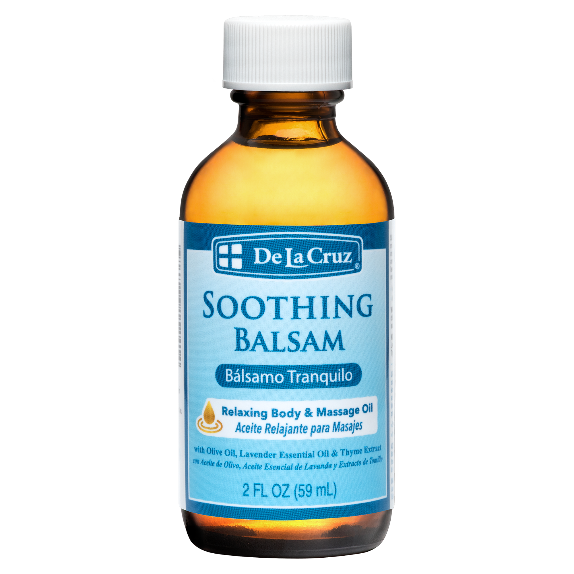 De La Cruz® Bálsamo Calmante Relajante Aceite Corporal y de Masaje   2 FL. OZ. (59 mL)