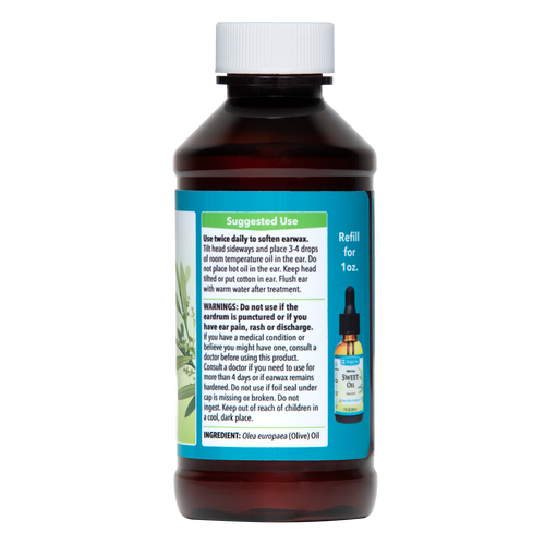 De La Cruz Aceite Dulce 100% Puro, para Ablandar la Cera de Oídos, 4 FL. OZ. (118 mL)