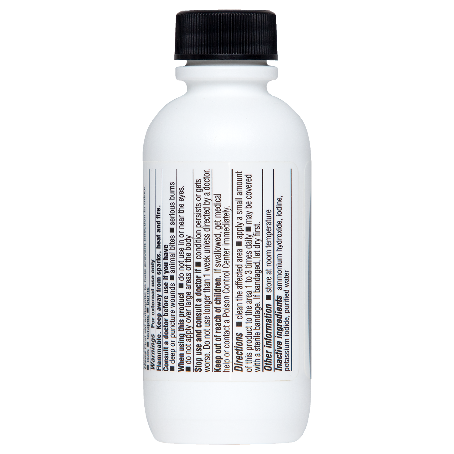 De La Cruz® Yodo Decolorizado Antiséptico para Primeros Auxilios 2 FL. OZ. (60mL)