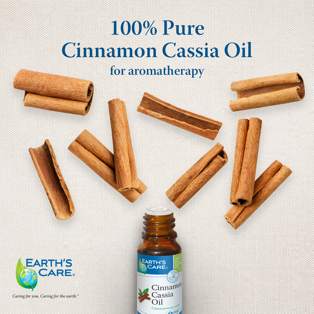 Earth's Care® Aceite Esencial de Canela 100% Puro 1 FL. OZ. (30ml)