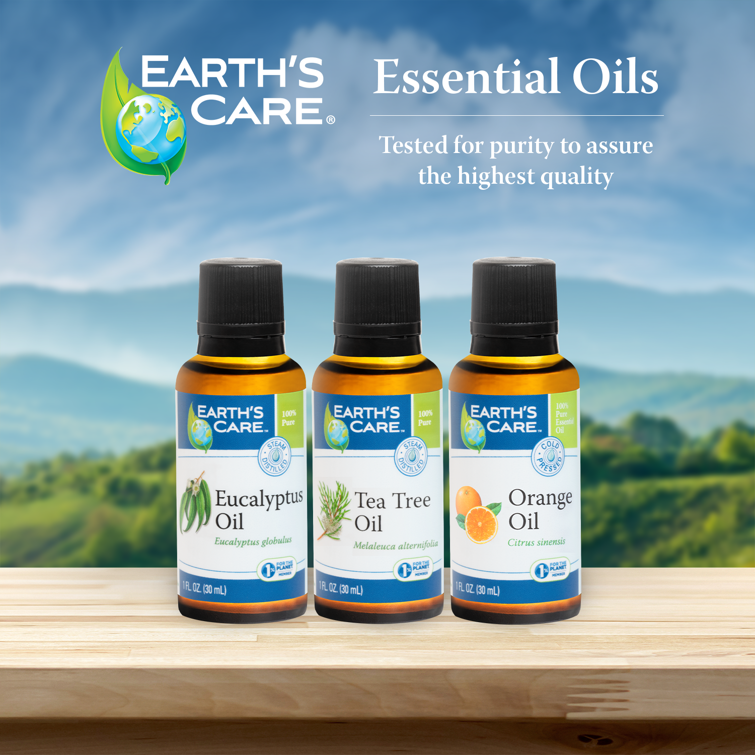 Earth's Care® Aceite Esencial de Menta 100% Puro 1 FL. OZ. (30mL)