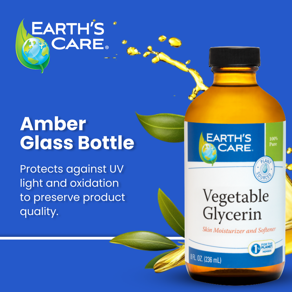 Earth's Care® Glicerina 100% Pura Vegetal, Grado USP 8 FL OZ (236 mL)