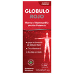Globulo Rojo® Liquid Dietary Supplement with High Potency Iron & B Vitamins 16 FL OZ (473 mL)