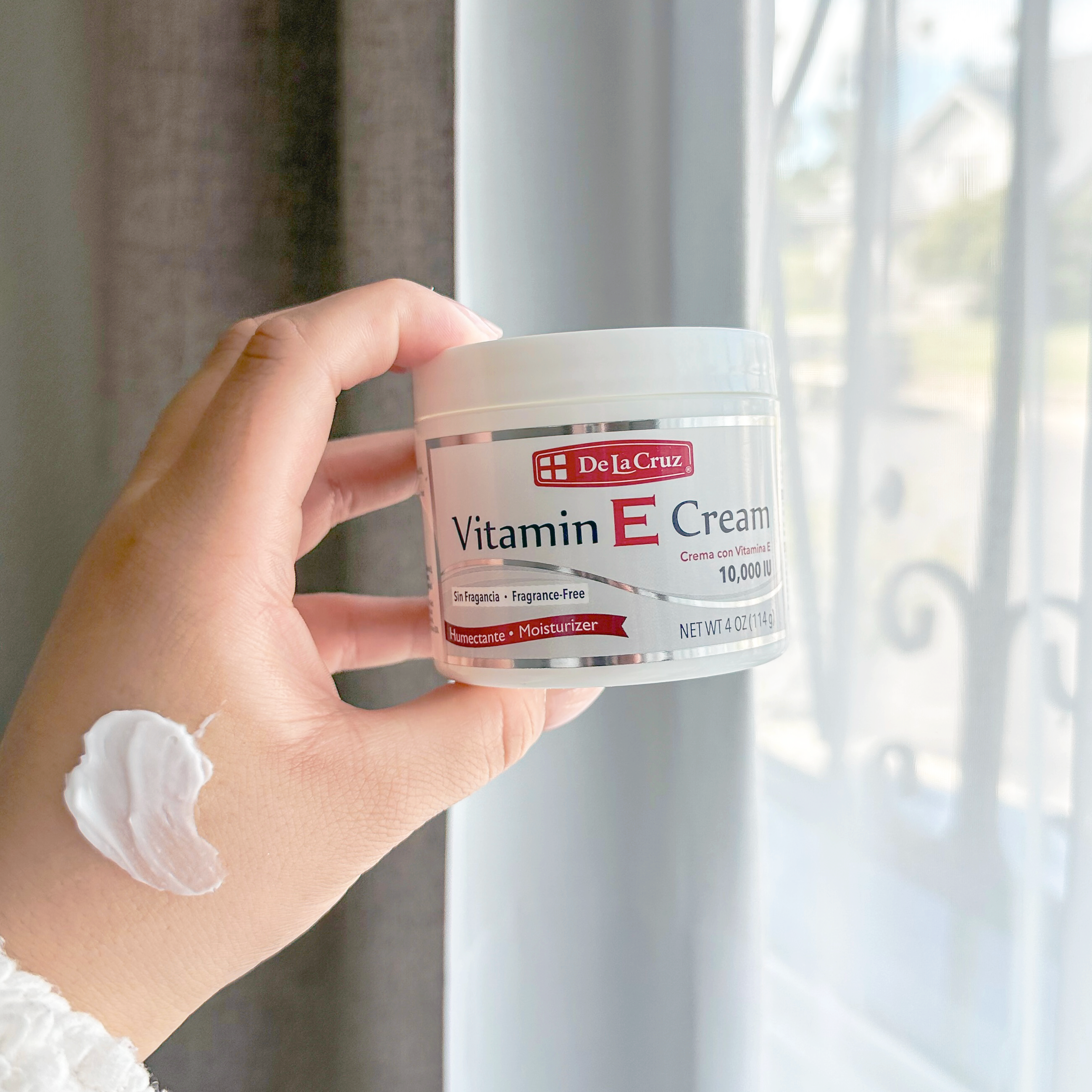 De La Cruz® Vitamin E Cream Fragrance Free 4 OZ. (114 g) – DLC