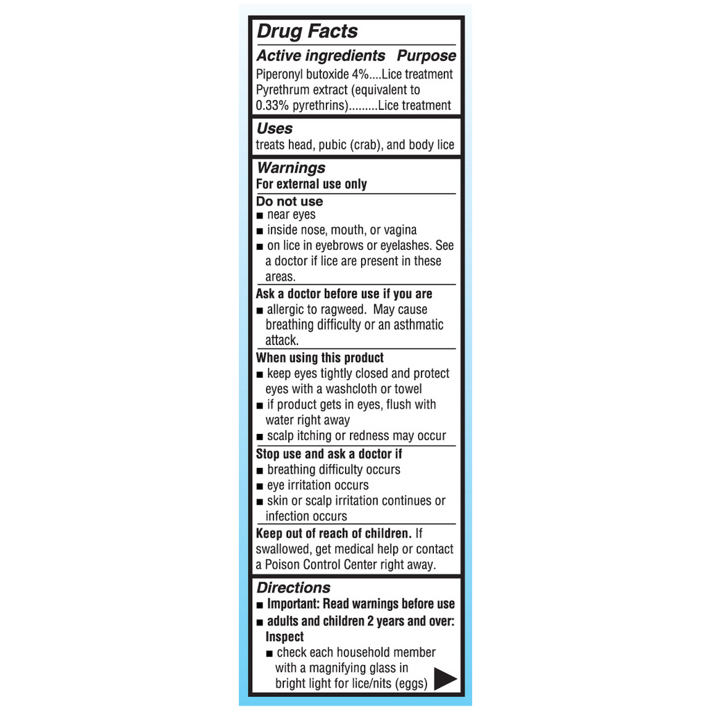 Quita Piojos® Champú para eliminar piojos 2 FL OZ (59 mL)