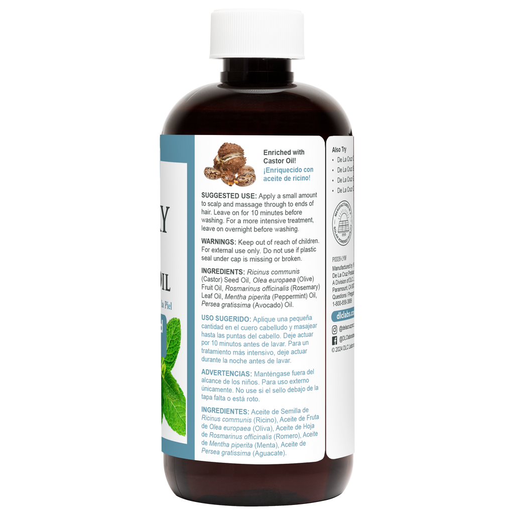 De La Cruz® Rosemary Mint Hair & Scalp Oil Blend 16 FL. OZ. (473 mL)