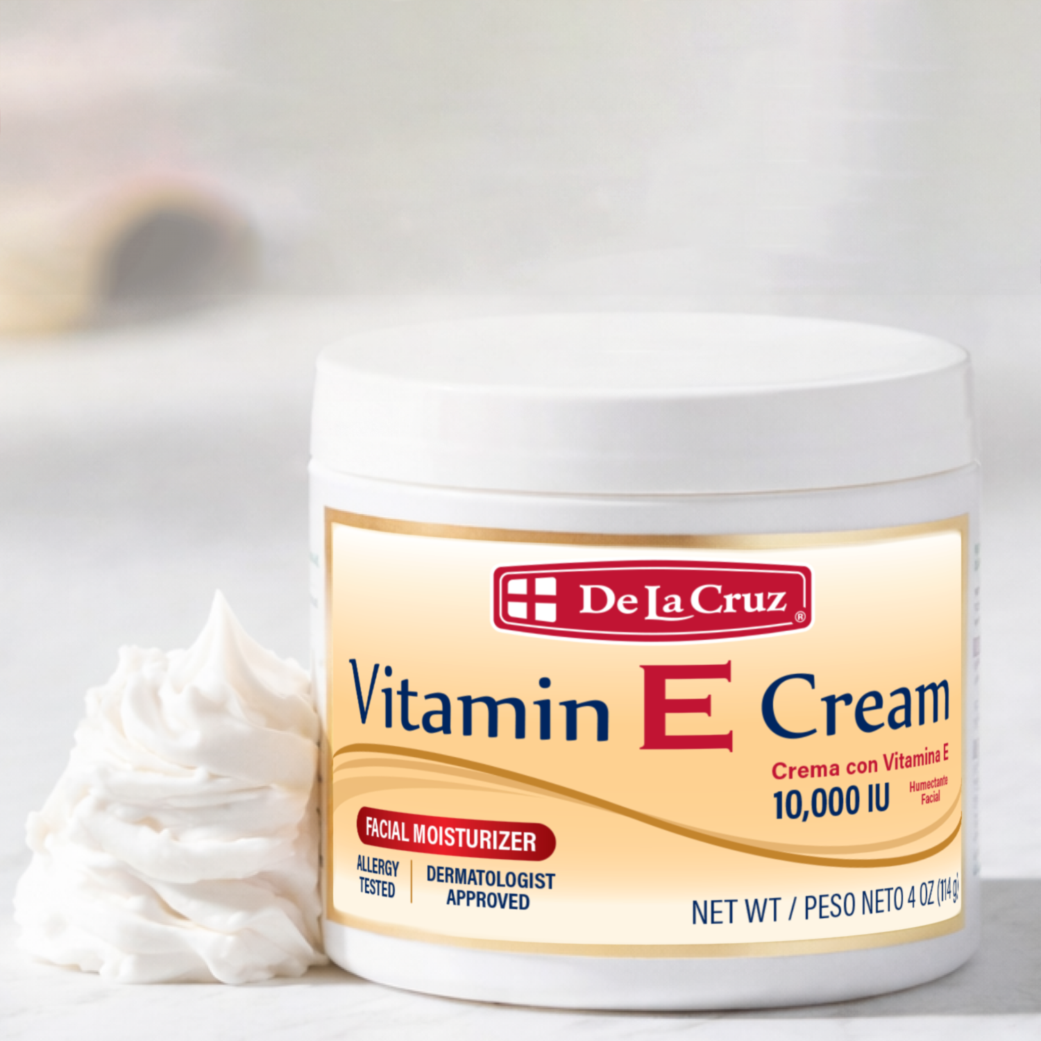 De La Cruz® Vitamin E Cream 4 OZ. (114 g) – DLC Labs Store