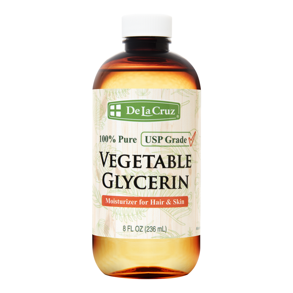 De La Cruz® 100% Pure Vegetable Glycerin, USP Grade 8 FL. OZ. (236 mL)